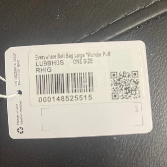 Lululemon Athletica Light Gray Pouch 9” X 6” large - Picture 7 of 12